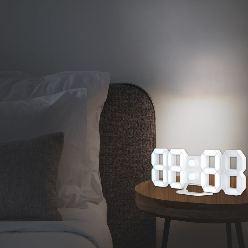 3D LED Wall Clock Brightness Adjustable Innovative 3D Table Wall