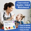 DONGDA Dry Erase Whiteboard A4, Double Sided Magnetic Whiteboard with