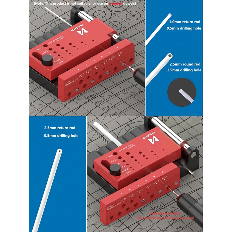 Adoctech Round Rod Center Locator Drill Guide Jig Punching Hole
