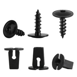 Pack of 90 Body Screws, M5 x 16 mm Self Tapping Screws Stainless Steel Flat Head Screws Torx Screws Black Tapping Screws Assortment for Car Screws with 90 Base