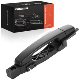 A-premium - Manija de Puerta Exterior Trasera Izquierda del Lado del Conductor Compatible con Nissan Sentra 2007-2012, Imprimado Negro, Reemplazo# 82607-et02a