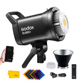 Godox SL60 SL60IID 70W LED Video Light,CRI96+ TLCI97+ 5600±200K,Builtin 8 FX Effects,APP/Remote Control Adjust Brightness,Bowens Mount LED Light for Video Recording Wedding Outdoor Shooting