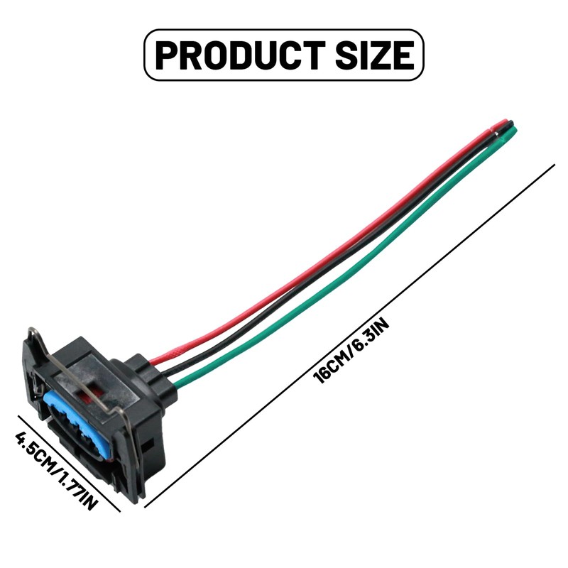Ollanoos 3Pin Auto Mk3 Ignition Plug, Waterproof Electronic Connector Wire