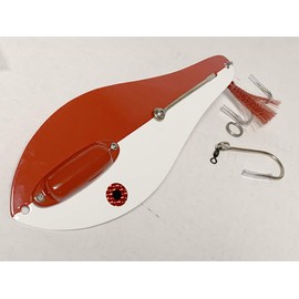 Tournament Grade Tackle - TGT 10.5 Inch Rattling Bunker Spoon (Red & White)