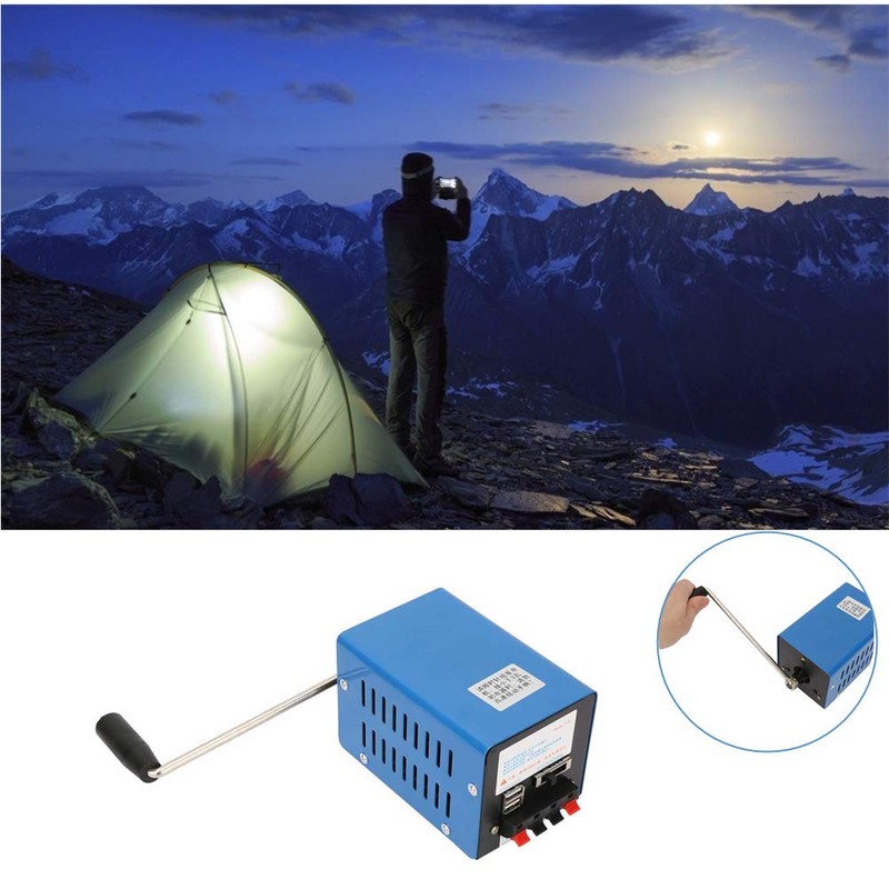 Hand Crank Generators, USB Portable Mobile Emergency Power Generator, Manual