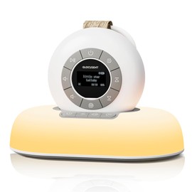 Glocusent White Noise Machine with Night Light, 62 Soothing Sounds & 9 Colors Night Light Portable Sound Machine - Bluetooth Baby Sound Machine for Sleeping, Noise Canceling for Home Office Travel