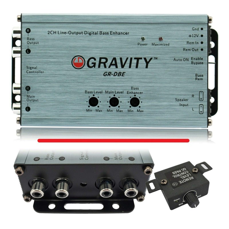 Gravity GR-DBE 2-Channel Premium Line-Out Converter with Digital Bass Enchancer