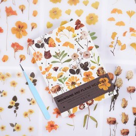 PET Scrapbook Stickers, DIY Decorative Products (Apricot Yellow)