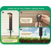 EDISHINE 6 Pack Low Voltage Landscape Lights, Square Modern Aluminum