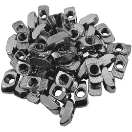 100 x Hammer Nuts 10 (10mm Groove) M6 Female Thread Iron Zinc Plated 1.55 x 0.78 x 0.62 cm