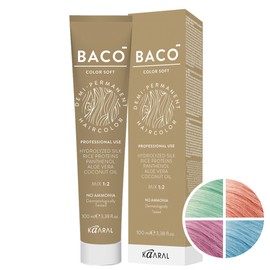 Caral Baco Soft Color Pastel Hair Dye (Lavender Pink / Sunset Orange / Sky Blue / New Mint) / 카랄 바코 소프트컬러 파스텔 염색약 (라벤더핑크 / 선셋오렌지/ 스카이블루/ 뉴민트)