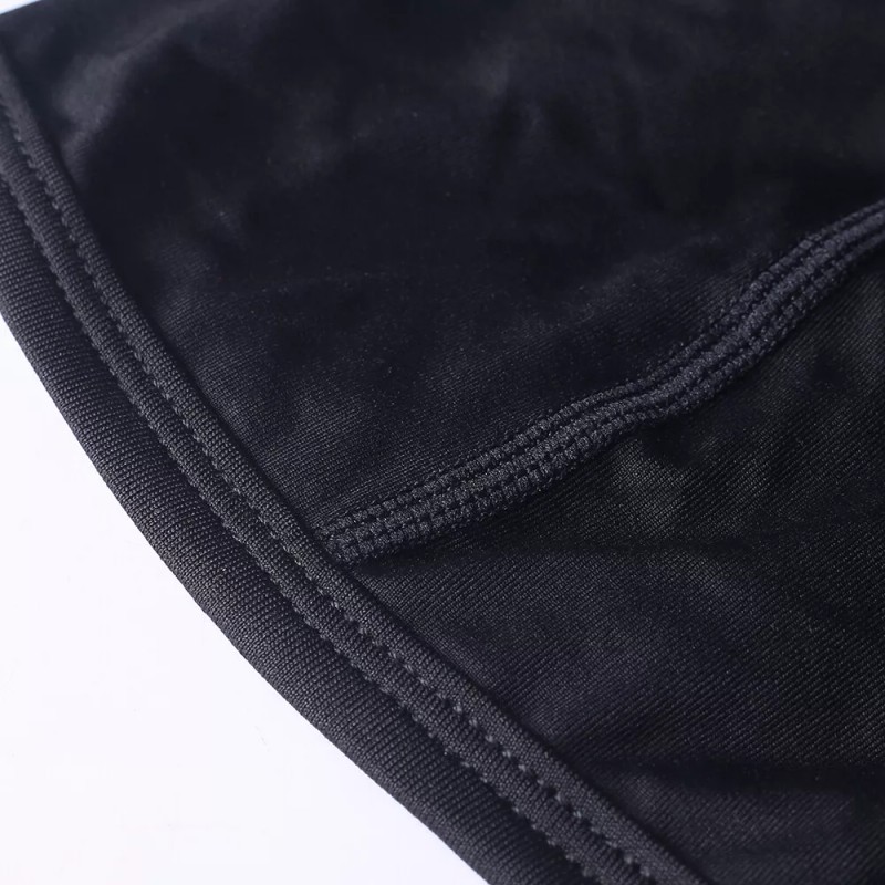 Men Black Sweat Wicking Cap Helmet Liner Skull Caps Head