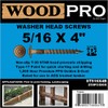 WoodPro Fasteners ST516X4B 5/16-Inch by 4-Inch Length Round Washer Head