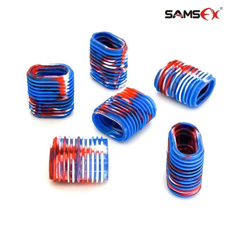 SAMSFX Fishing Reel Handle Grips Knob Covers Multicolor Optional (6PCS,