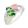 Marquise Synthetic Emerald May Birthstone Wrap Ring, Sterling Silver, 12k