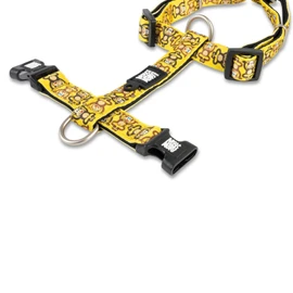 Max & Molly Dog Harness in H-Shape, Ultra Comfortable Neoprene Harness For Medium Dogs, Monkey Maniac, M, Padded, Safe and Ultralight – Comfort for Your Faithful Companion