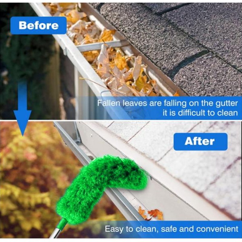 Gutter Cleaning Brush 45 to 220cm Adjustable Angle Roofing Guard