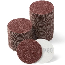 SATC    2 Inch Hook and Loop Sanding Disc No-hole 100PCS 40-3000 Grit Orbital Sander Padmaterial: Aluminum Oxide, grit: 600, size: 2inch 50mm