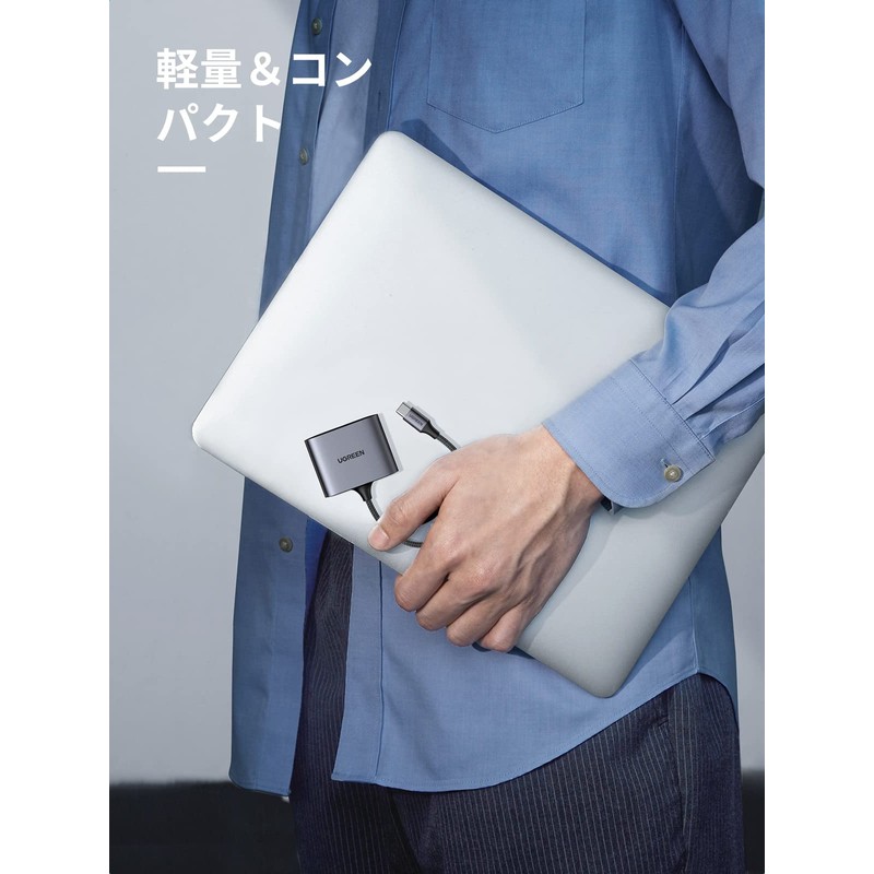 UGREEN 3 in 1 USB C SD Card Reader, USB