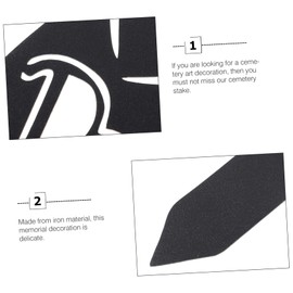 Sosoport Cemetery Angel Memorial Stake Durable Metal Grave Marker for Outdoor Use Lightweight Remembrance Garden Decor for Honoring Dad Easy to Install Angel Shape Stake