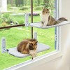 Zoratoo 2PC Cat Window Perch Cordless Foldable Cat Hammock Bed