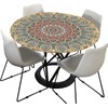 FANSU Round Tablecloth 70cm, Waterproof Round Table Cover Mandala Wipe