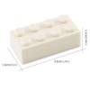 Feleph 320 Pieces 2x4 White Bricks Parts Classic Building Blocks