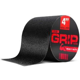 VViViD Black Non-Slip Heavy-Duty Self-Adhesive Grip Tape Roll (4in by 20ft)