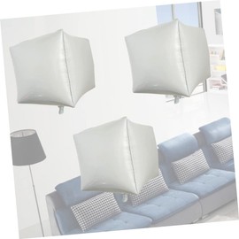 jojofuny 5pcs White Aluminum Film Balloons for Party Supplies for Birthday Festival Wedding Boys and Girls Events and More Great Backdrop and Table Decor