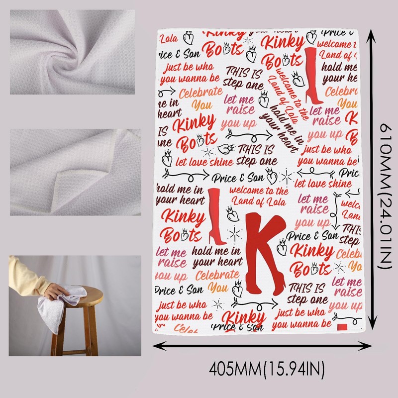 MNIGIU Musical Lover Gift Musical Quotes Dish Kitchen Towel for