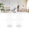 2 Sets Iron Wall Candle Sconce Holder Foldable Deformation Resistance