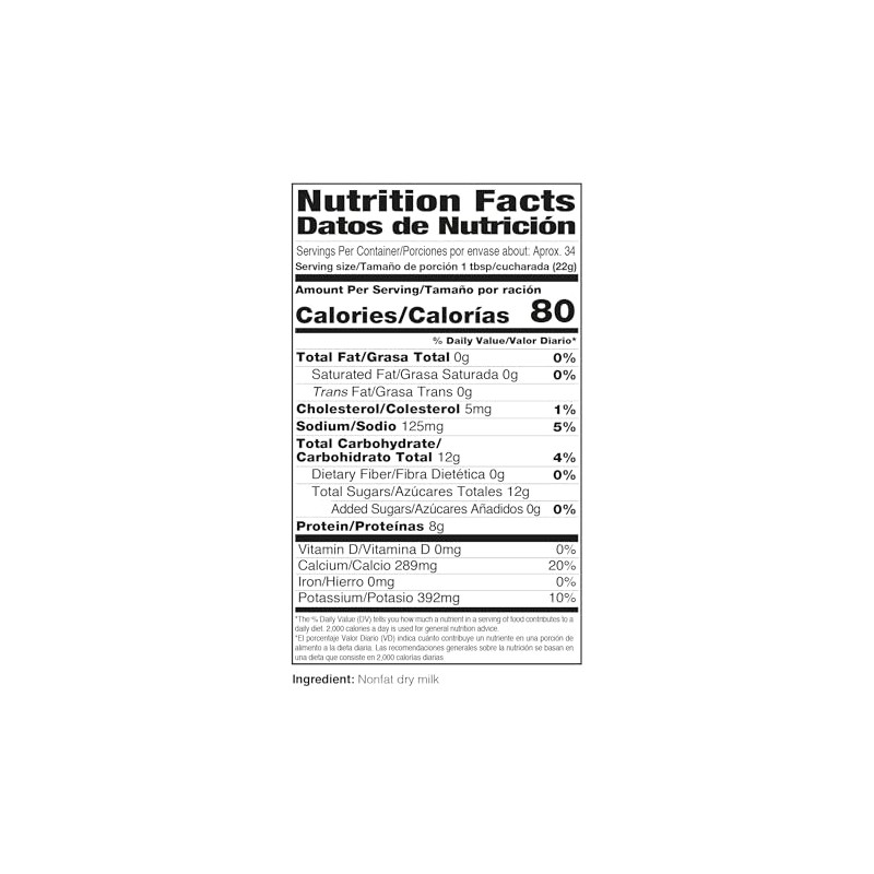 DairySky Nonfat Dry Milk Powder 26 Oz with Vitamins A