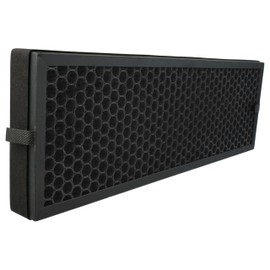 vhbw Activated Carbon Filter Compatible with Braun Scan & Clean BFD104BE Air Purifier - Air Filter Black