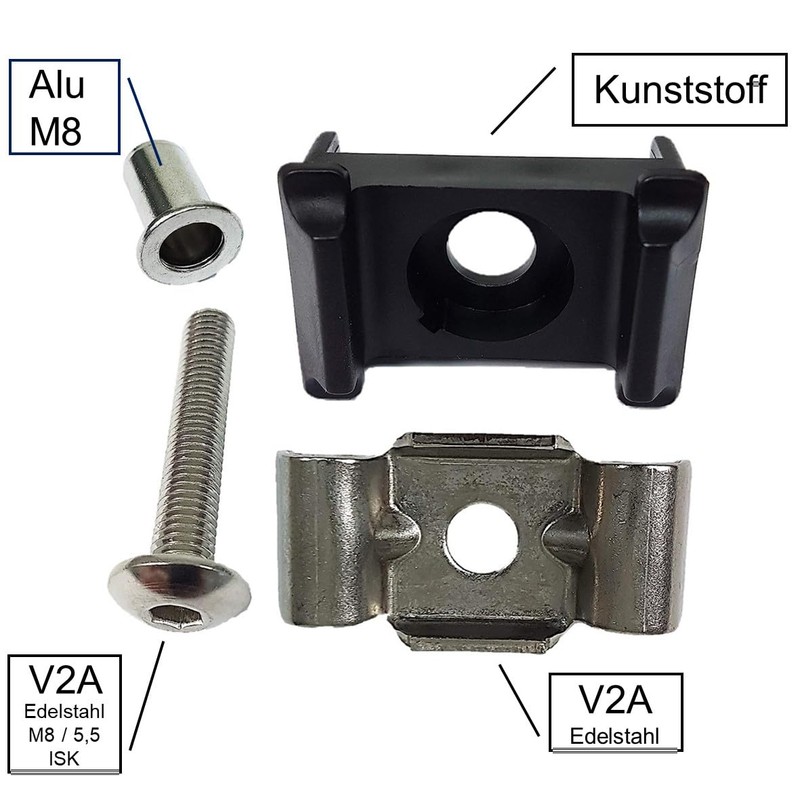 Fence Post Mount Double Rod Fence Kit Black 9005 +