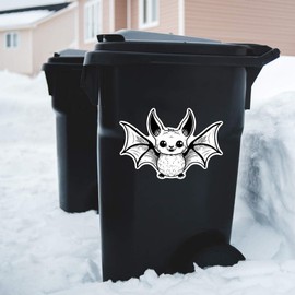 Extra Large 460mm 'Cute Bat' Permanent Sticker Decal for Cars/Windows/Bins/Walls (DW00122455)
