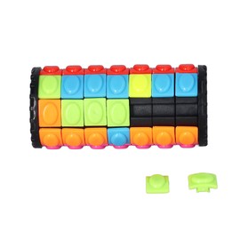 JTLB 3D Cylinder Magic Cube Puzzle, 7 Layer Brain Teaser, Colorful Sliding Sensory Fidget Toy, Perfect for Kids Adult Decompression, Relief From Stress and Anxiety. Ideal Logic Hand Gam