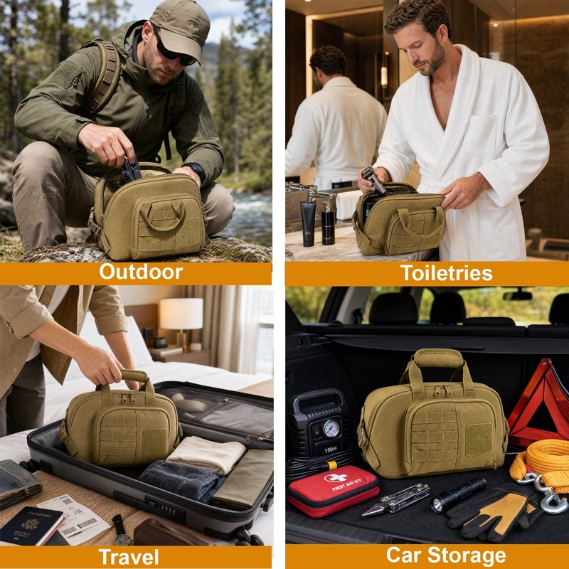 Heavy Duty Tool Bag,Tool Pouch Organizer,5-Pocket 10-Inch Small Tool Bag