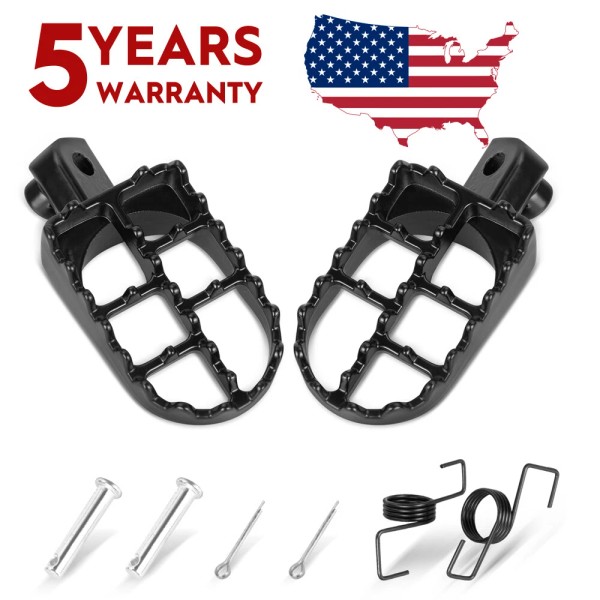 SHENKENUO New Dirt Bike Foot Pegs Motorcycle Pedals Rests CNC
