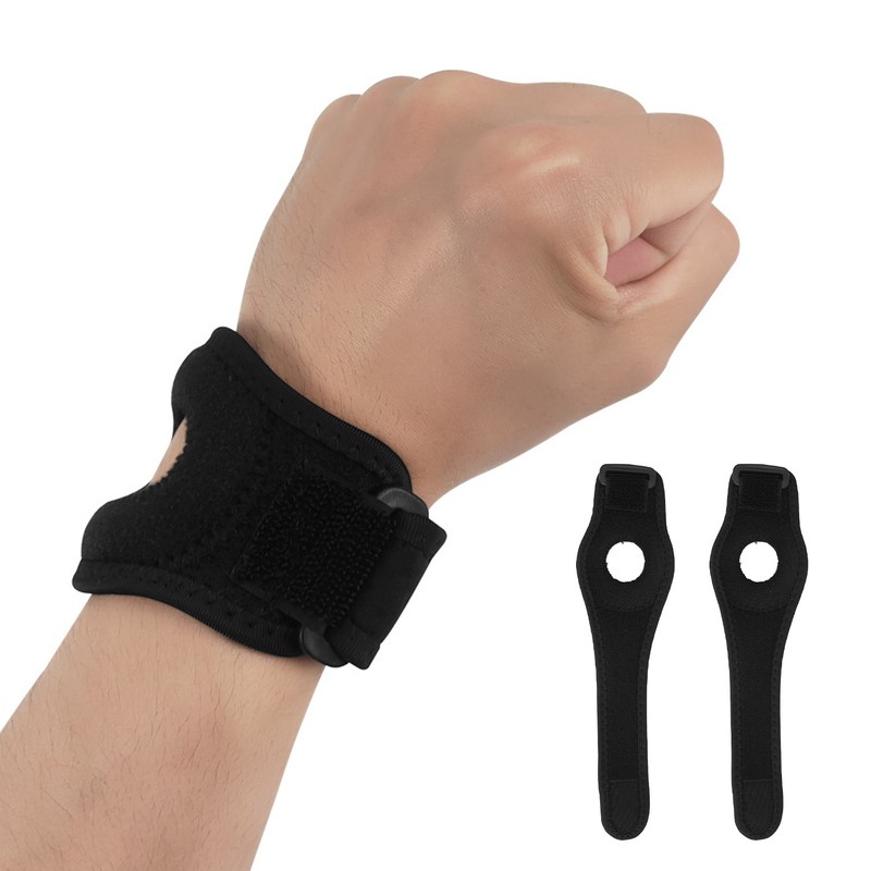 1 Pair Wrist Brace for Carpal Tunnel with Silicone Shockproof