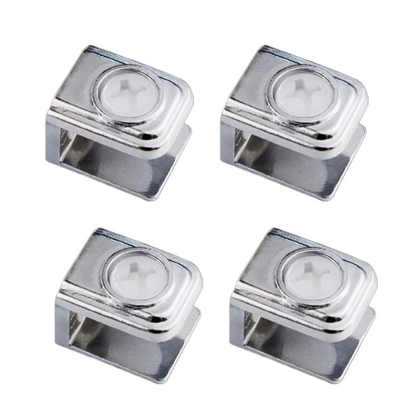 4pcs Glass Shelf Brackets Adjustable Glass Shelf Brackets Adjustable Glass