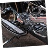 Mobestech Motorcycle Footrests Universal Aluminum Foot Pegs Anti-slip Knurled Design