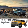 LSAUTO Car Keychain Compatible with Ford Bronco. Alloy Car Pattern