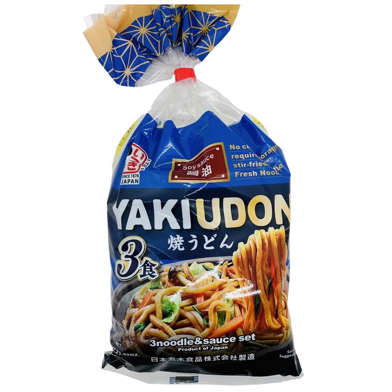 Itsuki Foods Yakiudon 3 servings with Soy Sauce 23.92 Oz