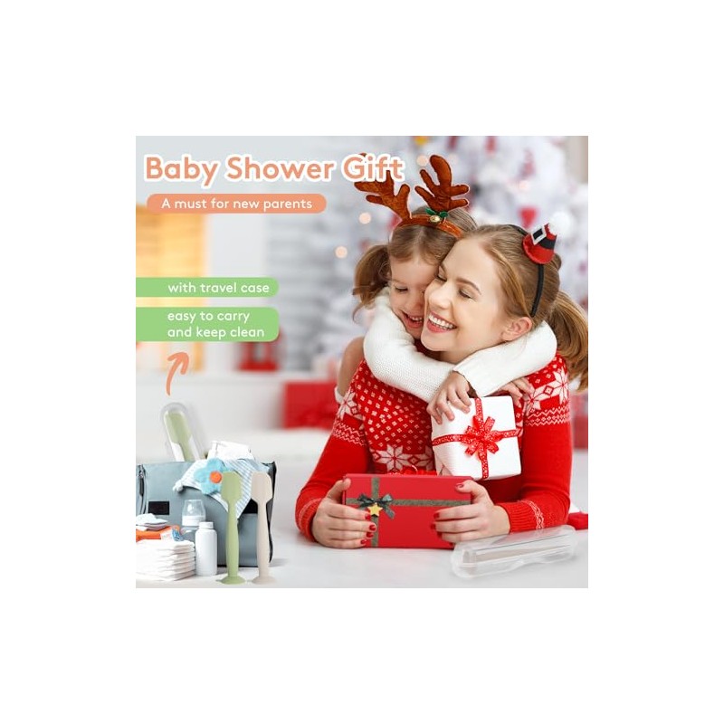 Baby Diaper Cream Spatula with Case,2 Large Diaper Spatula with