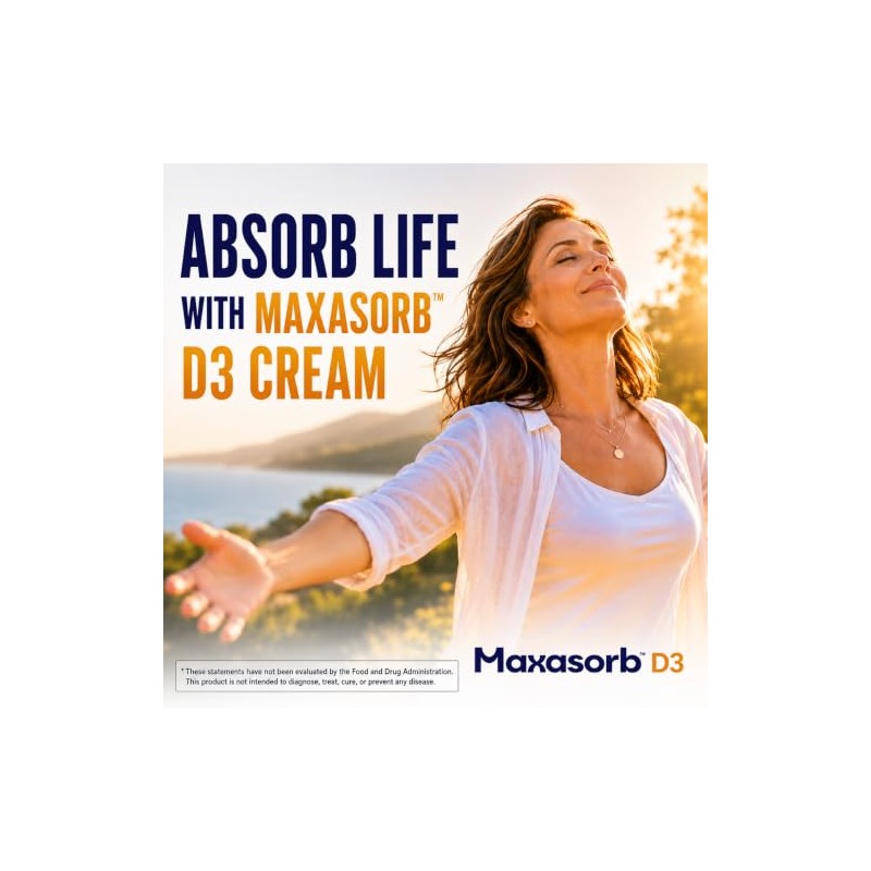 Vita Sciences Vitamin D3 Skin Cream - 2000IU Maxasorb D3