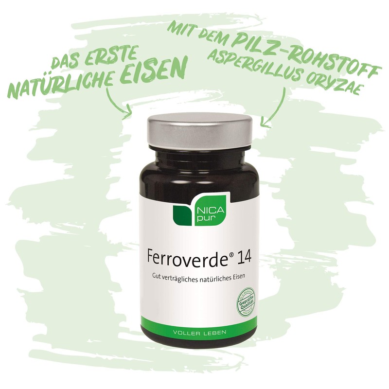 NICApur Ferroverde 14 + Natural Vitamin C - Vegan, Made