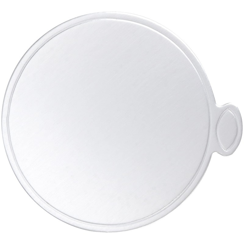 SEUNMUK 400 Pack 3.5 Inch Round Silver Cardboard Mousse Cake