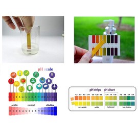 Fontee Pack of 240 pH Indicator Test Strips, 1-14, Litmus Paper, Ideal for Testing many Everyday Substances