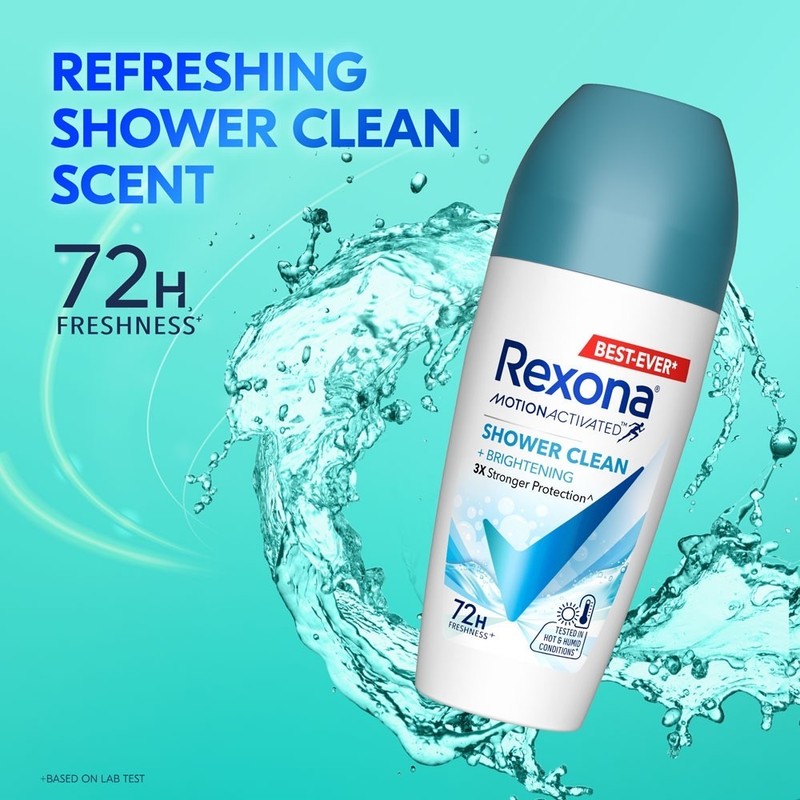 Rexona Women Deodorant Roll On 45ml - Shower Clean
