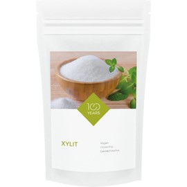 100years - Xylitol 1000 g (1 kg) - Calorie Reduced Sugar Substitute from Birch Sugar, Tooth-Friendly Sugar Alternative - Bottled in Germany - GMO Free